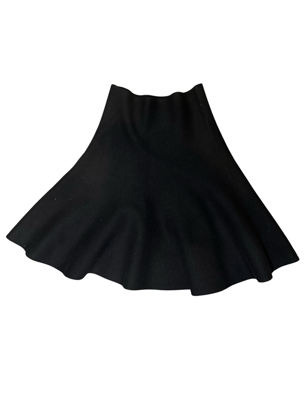 Black Flared A-Line Skirt - Women